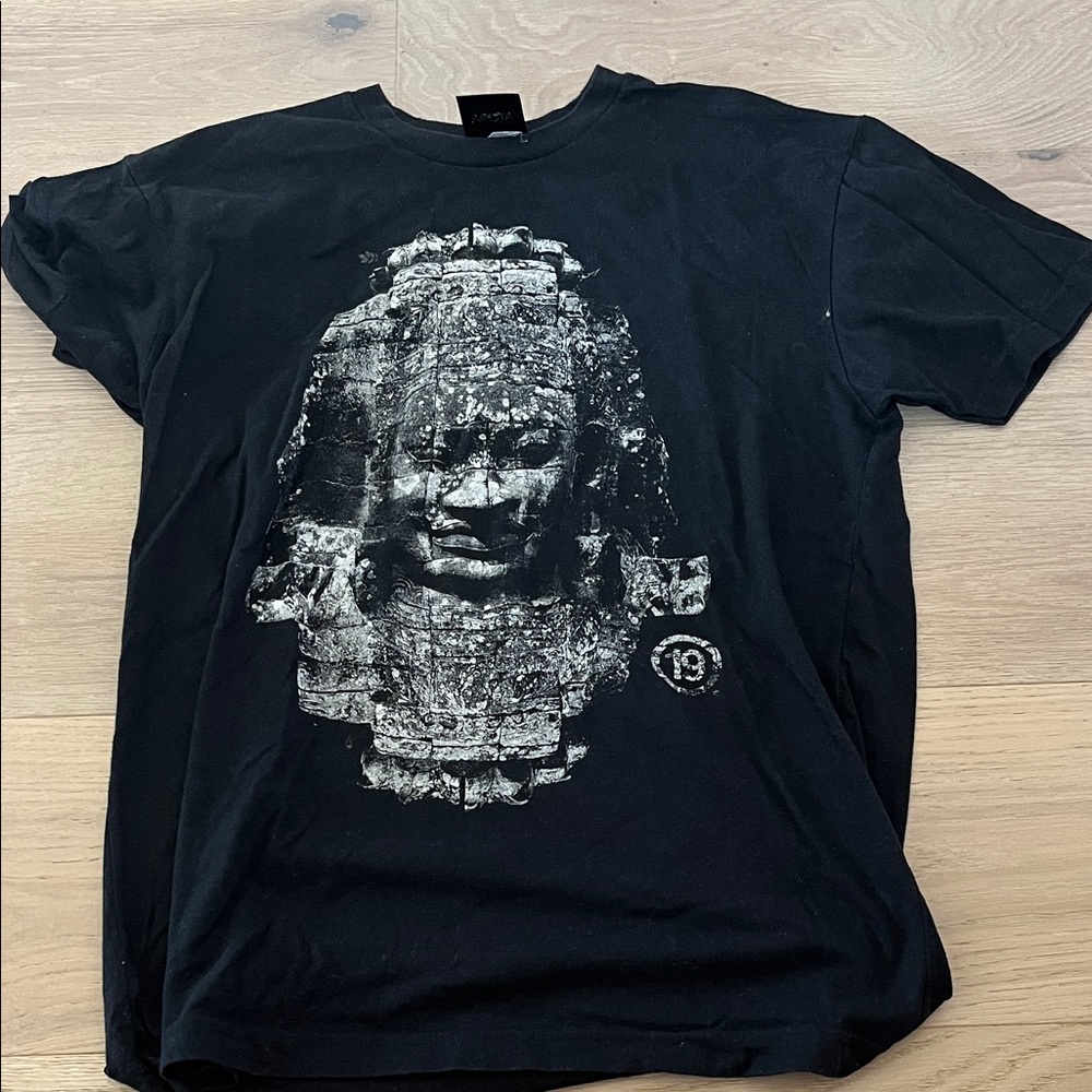 Mayan/Aztec Black Graphic T-Shirt